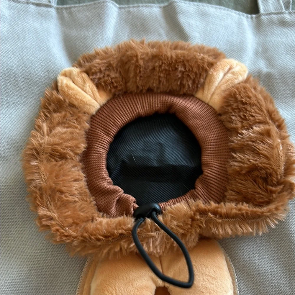 Lion Tote Shoulder Bag with Adjustable Hole for Pets Cat Small Dogs